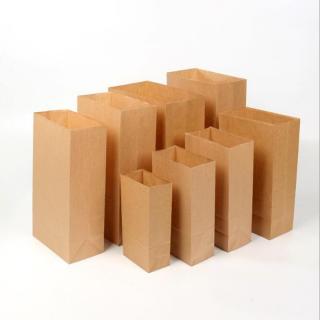 paper bag Brown Kraft Paper bag Gift Bags packing Biscuits candy Food_1